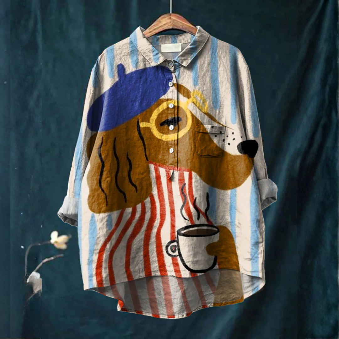 DELACROIX | Chemise Élégante à Motif Amandine