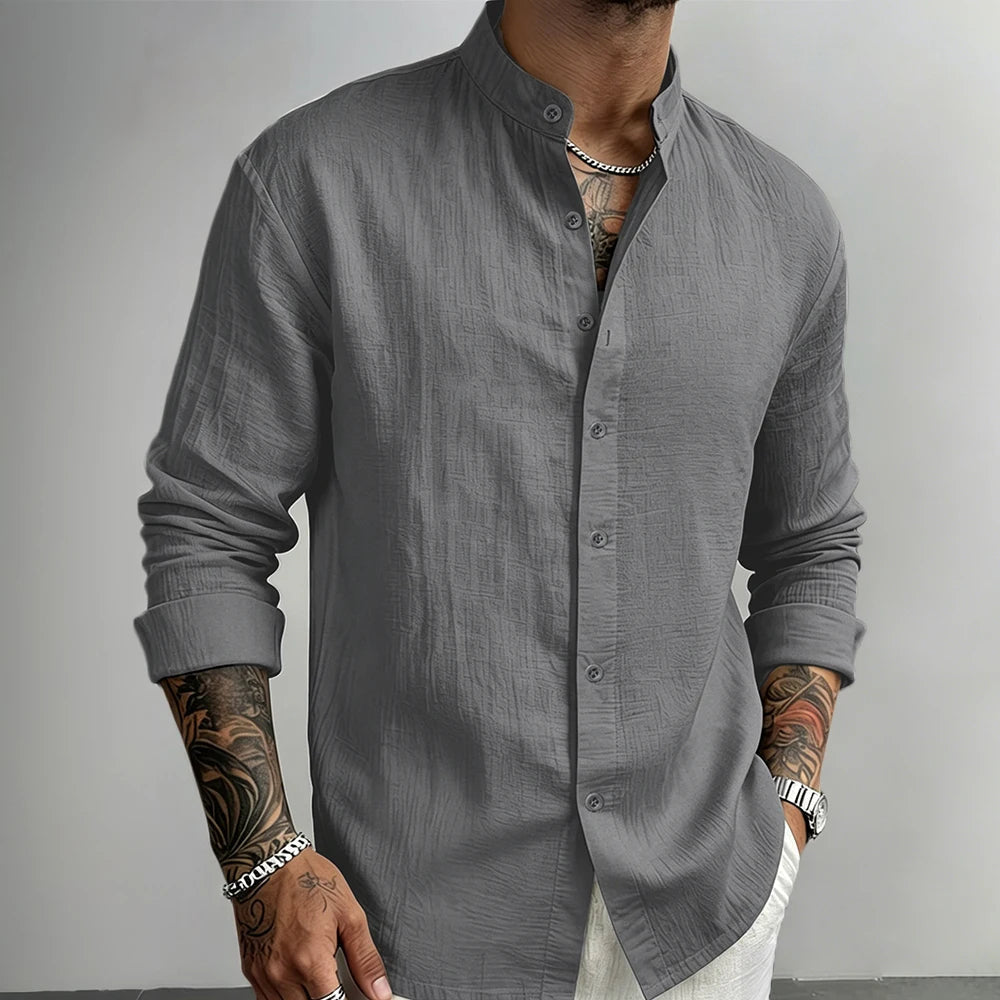 Enzo / Camisa de lino con botones