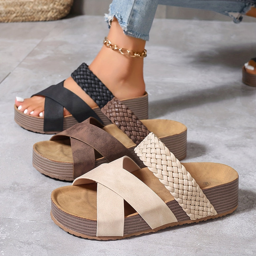 Valérie / Sandalias Elegante Trenzada