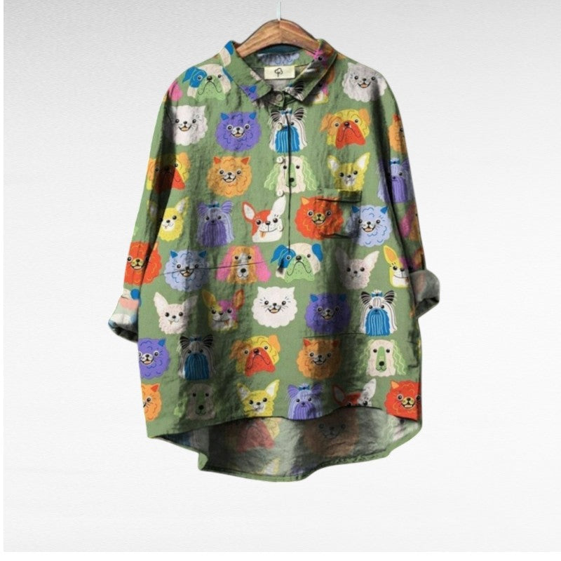 DELACROIX | Chemise Élégante à Motif Émilie (1+1 GRATUIT!)