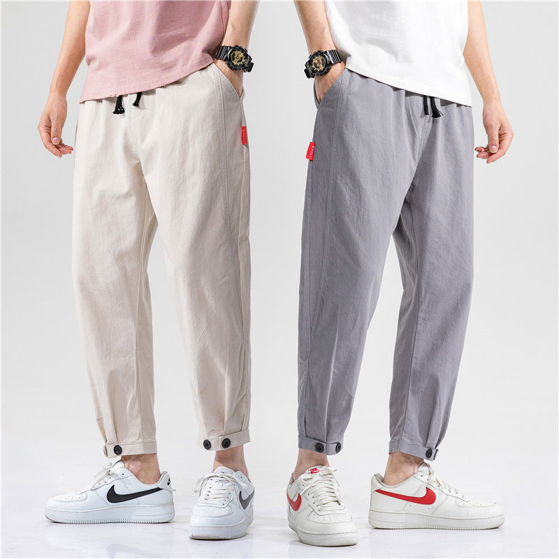 Mateo / Pantalones Ajustados de Algodón