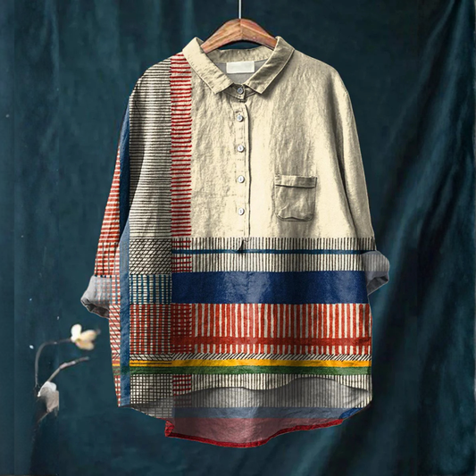 Ophélie / Camisa elegante estampada