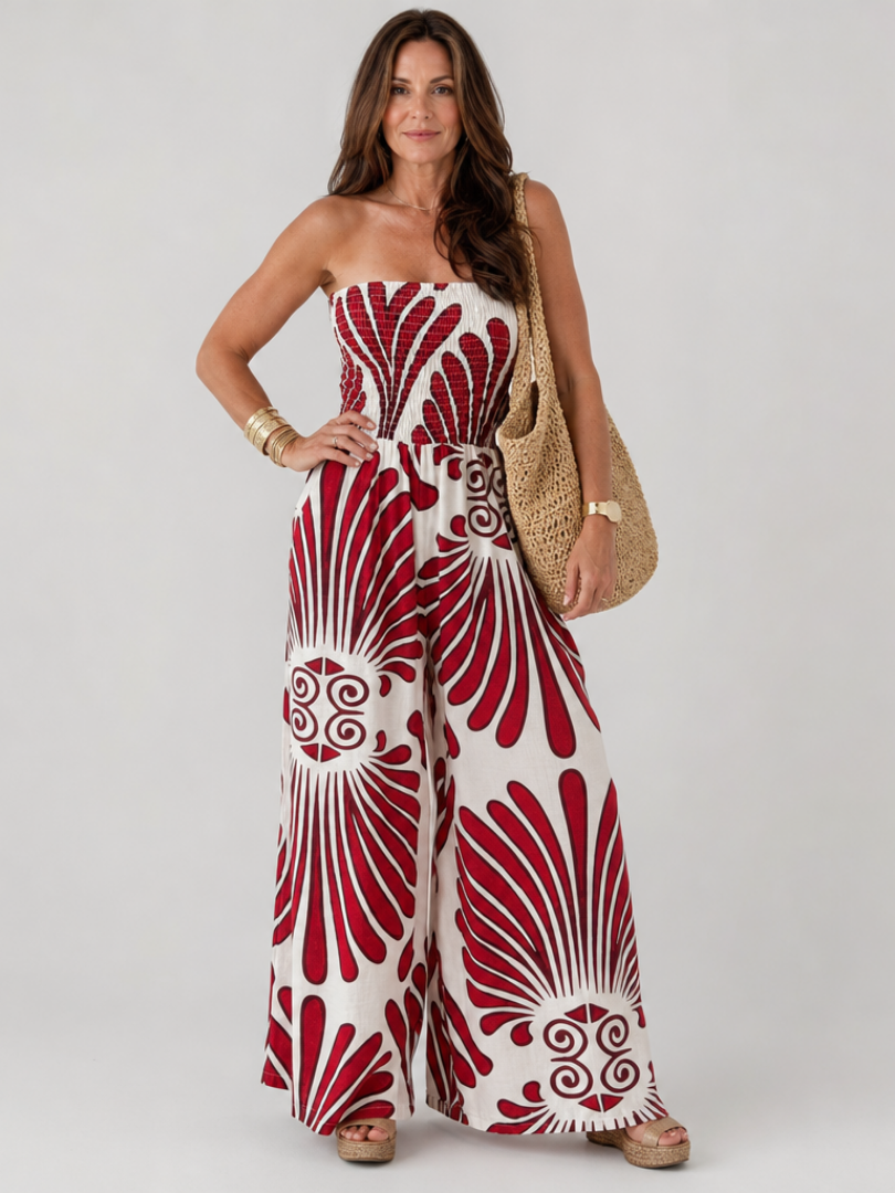 Dyman | Abito Maxi a Silhouette Fluttuante Senza Spalline