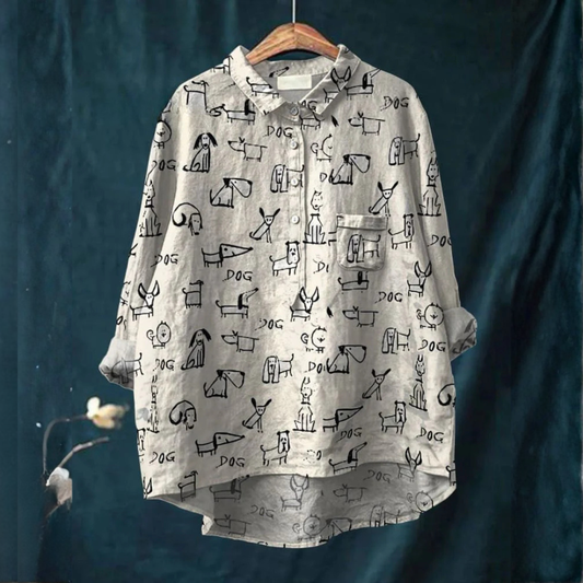 Selly / Camisa elegante con estampado floral