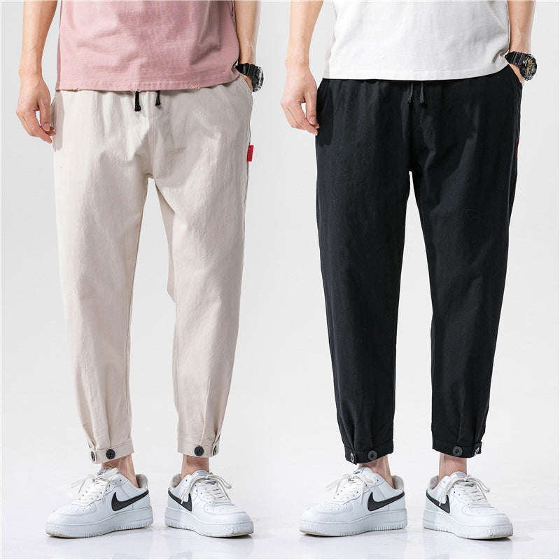 Mateo / Pantalones Ajustados de Algodón