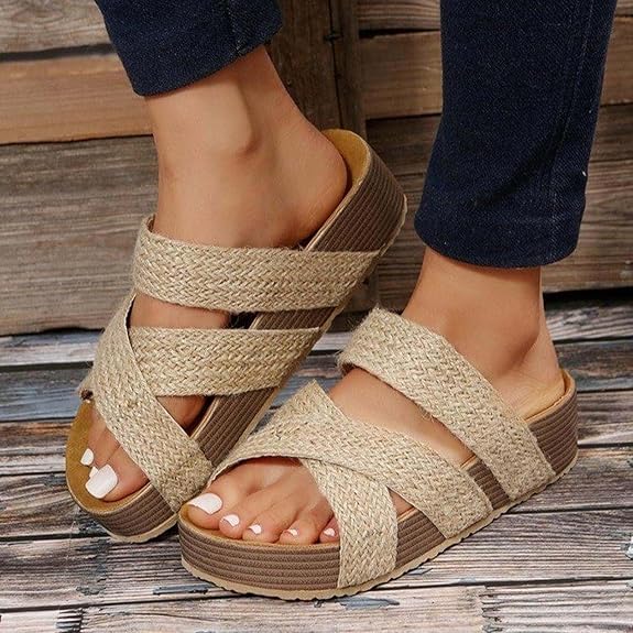 Valérie / Sandalias Elegante Trenzada