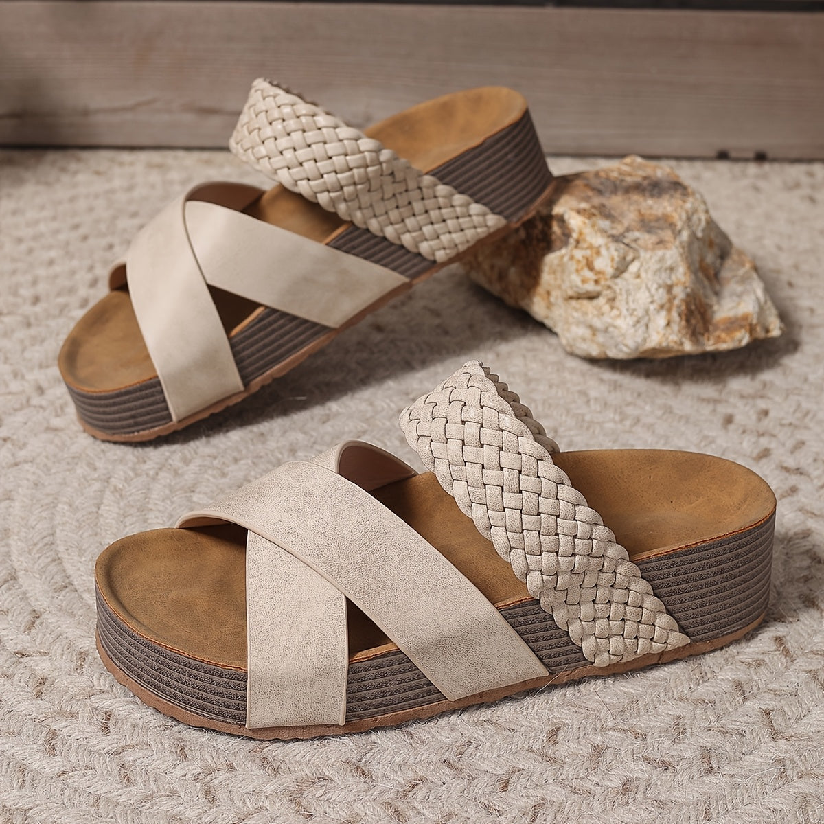 Valérie / Sandalias Elegante Trenzada