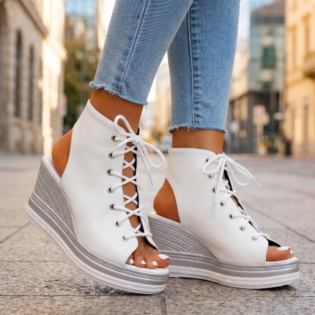 Emanuela - Sandalias de cuña elegantes