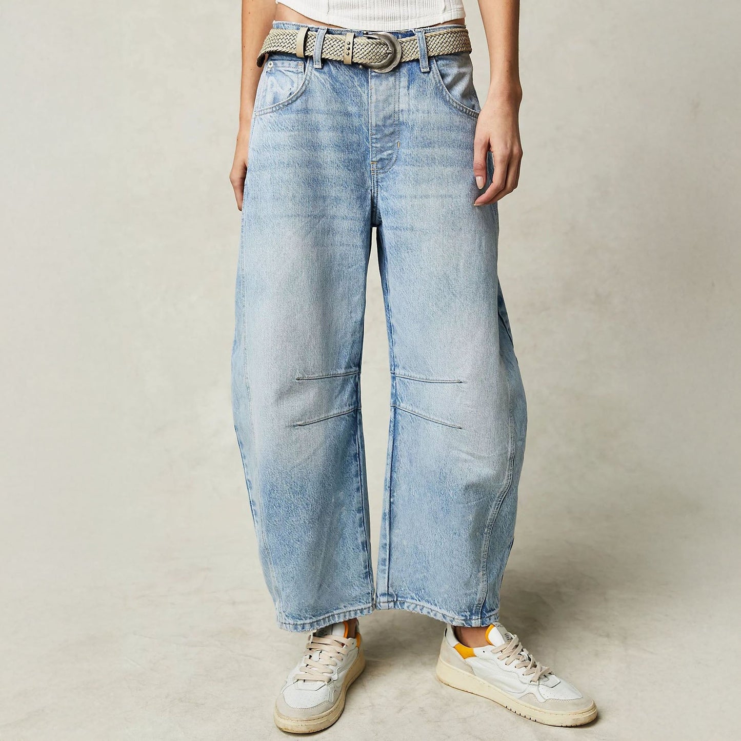 Caroline Wide-Leg Panel Jeans