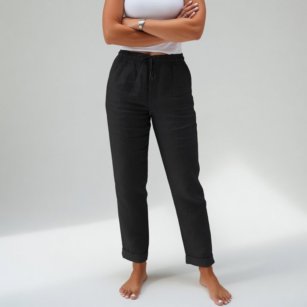 Albertina /  Pantalones de algodón, de tejido fluido y comodidad natural.