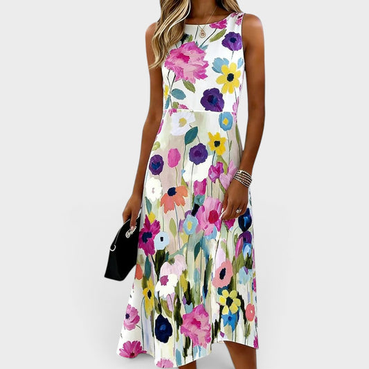 Nora / Vestido elegante con estampado floral