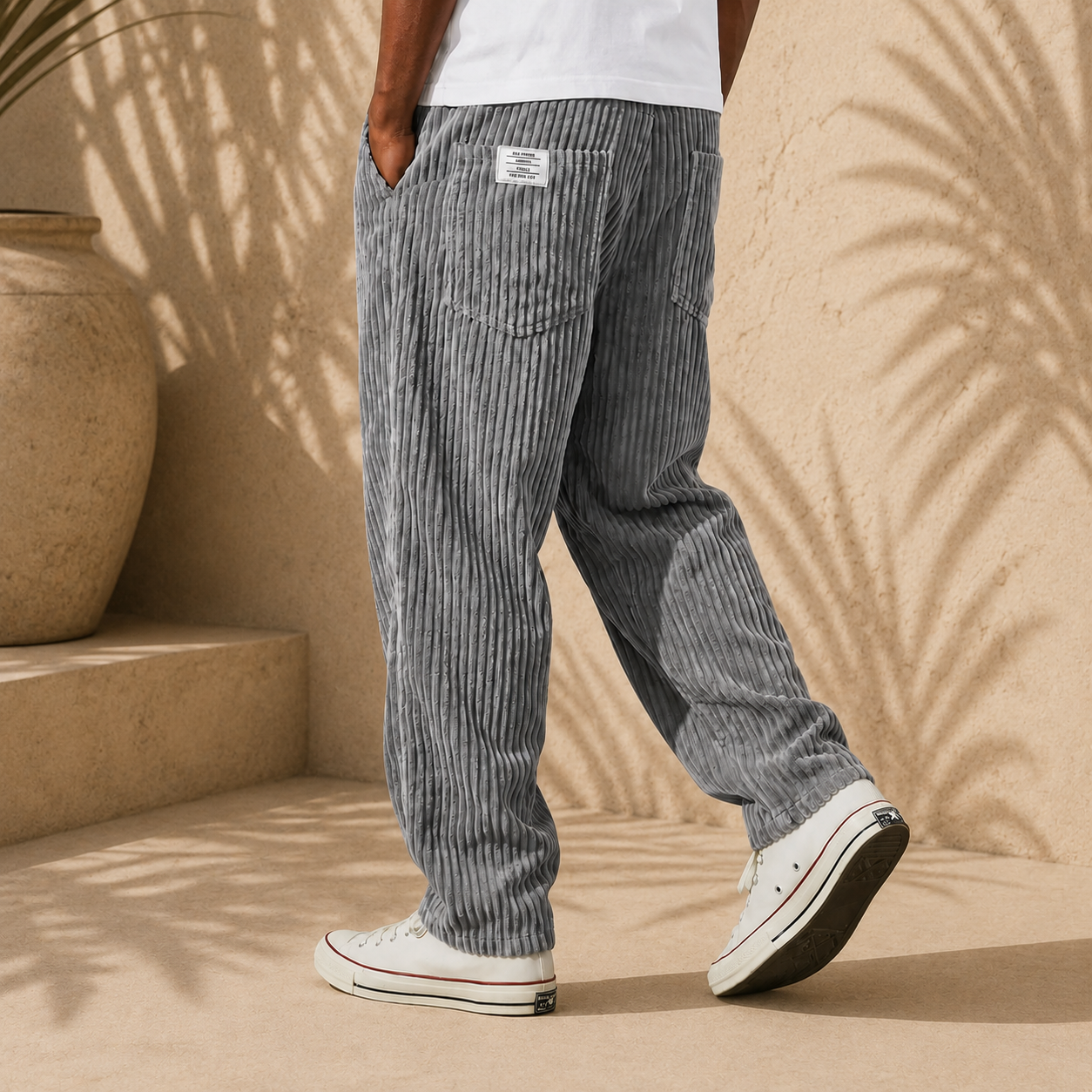 Adria / Pantalones de Terciopelo Acanalado