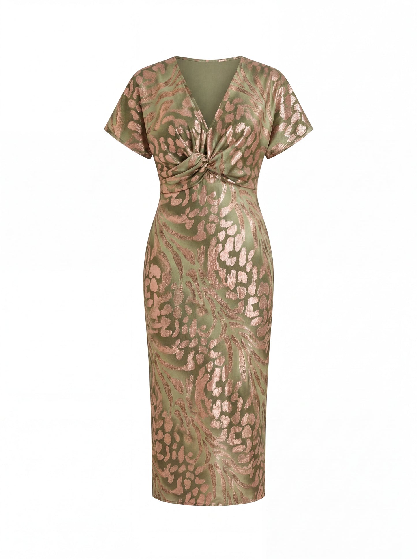 Laura / Vestido elegante y holgado con un estampado refinado
