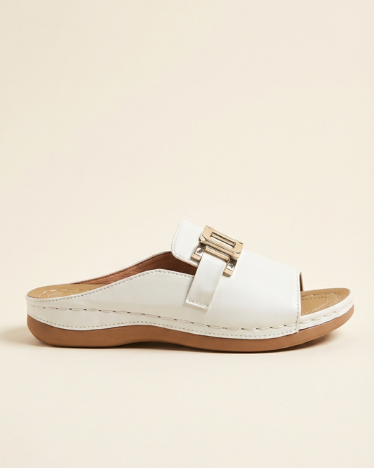 Dola - Sandalias con Tira Ancha y Hebilla