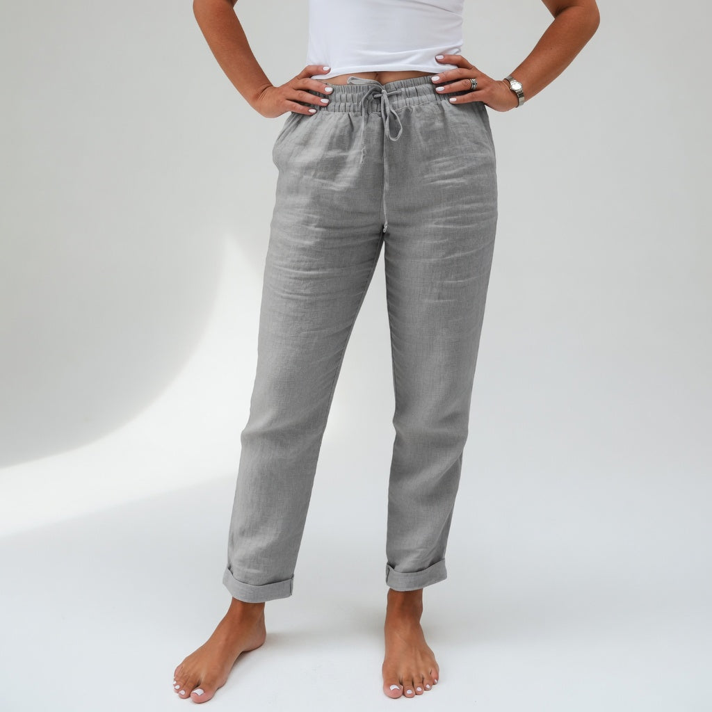 Albertina /  Pantalones de algodón, de tejido fluido y comodidad natural.