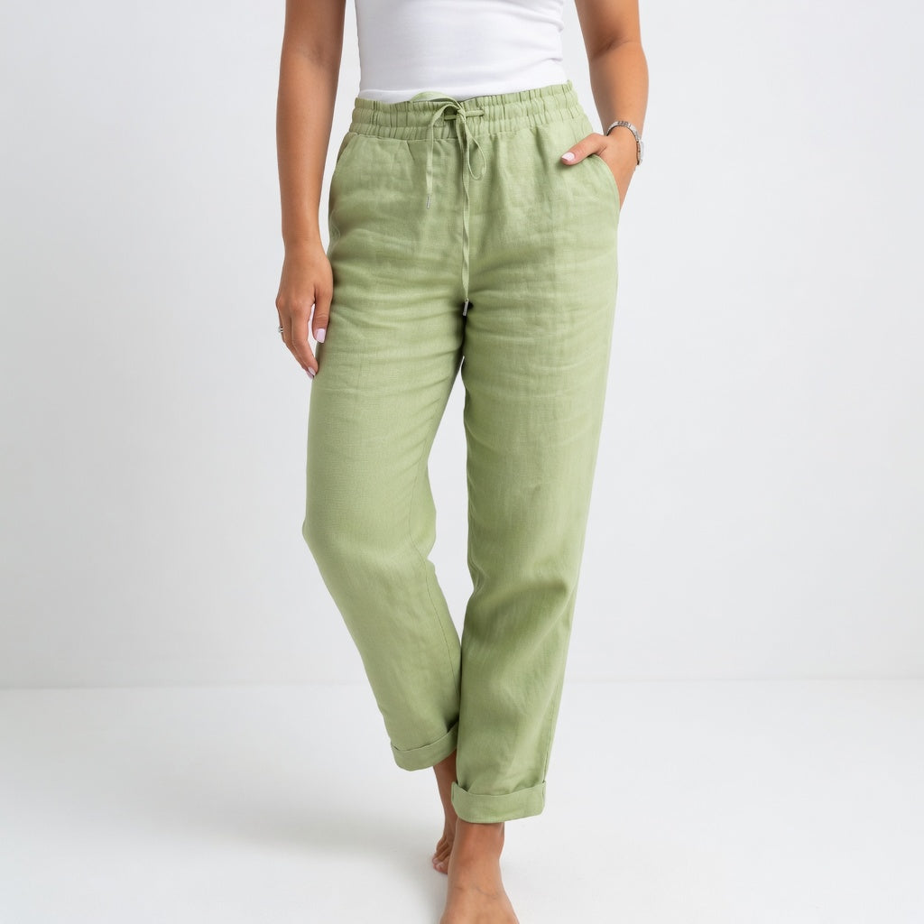 Albertina /  Pantalones de algodón, de tejido fluido y comodidad natural.