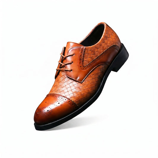 Miko / Zapatos Oxford de Piel Trenzada