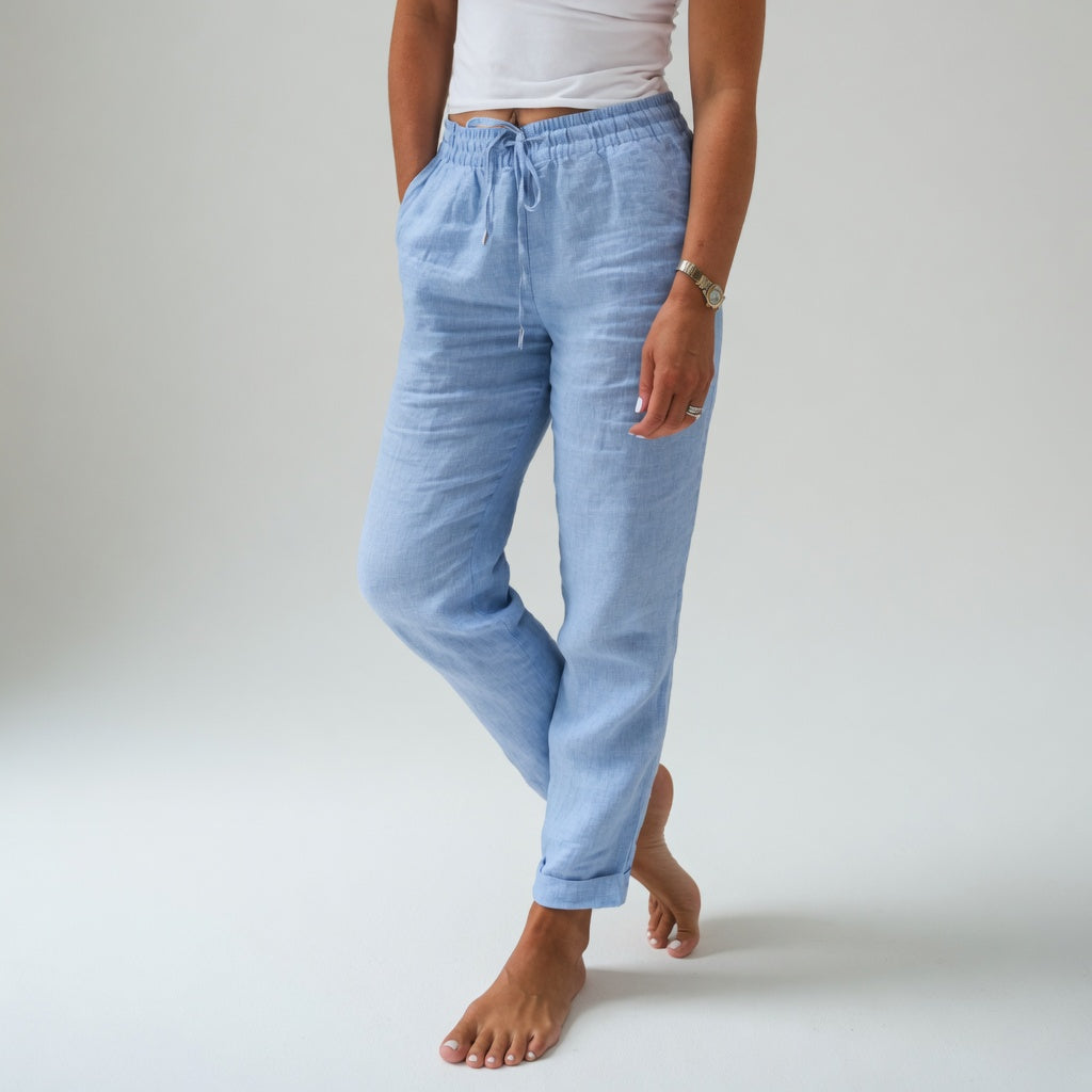Albertina /  Pantalones de algodón, de tejido fluido y comodidad natural.