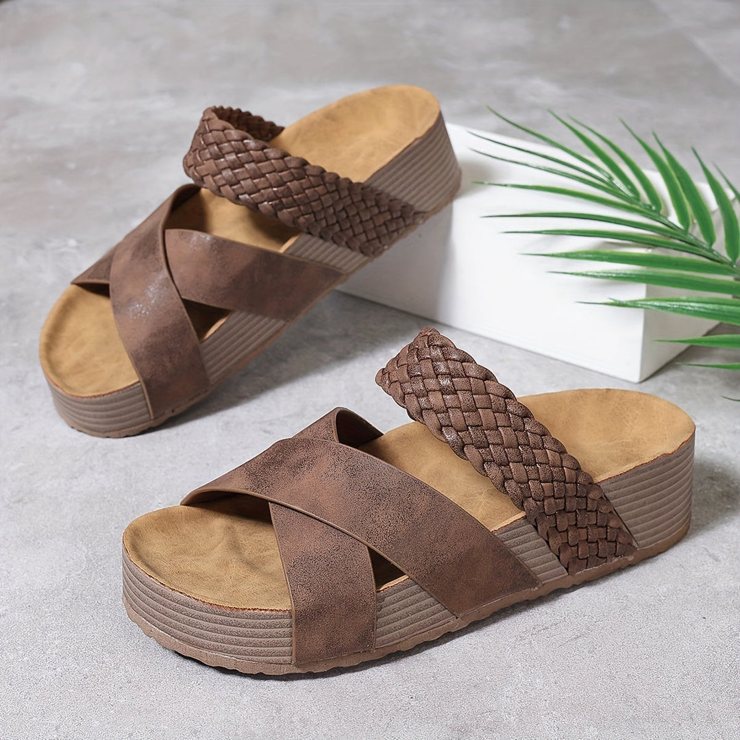 Valérie / Sandalias Elegante Trenzada