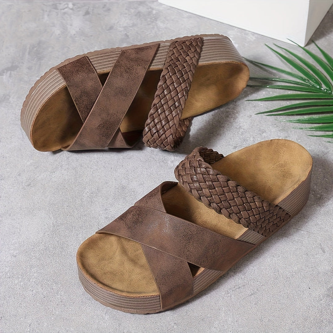 Valérie / Sandalias Elegante Trenzada
