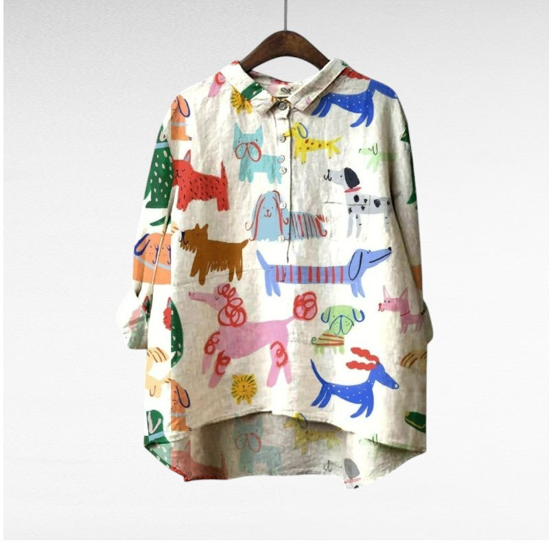 DELACROIX | Chemise Élégante à Motif Émilie (1+1 GRATUIT!)
