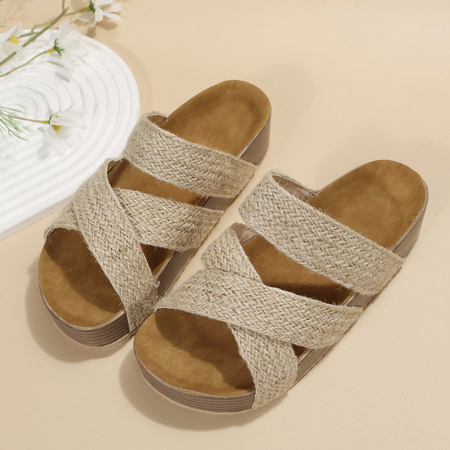 Valérie / Sandalias Elegante Trenzada
