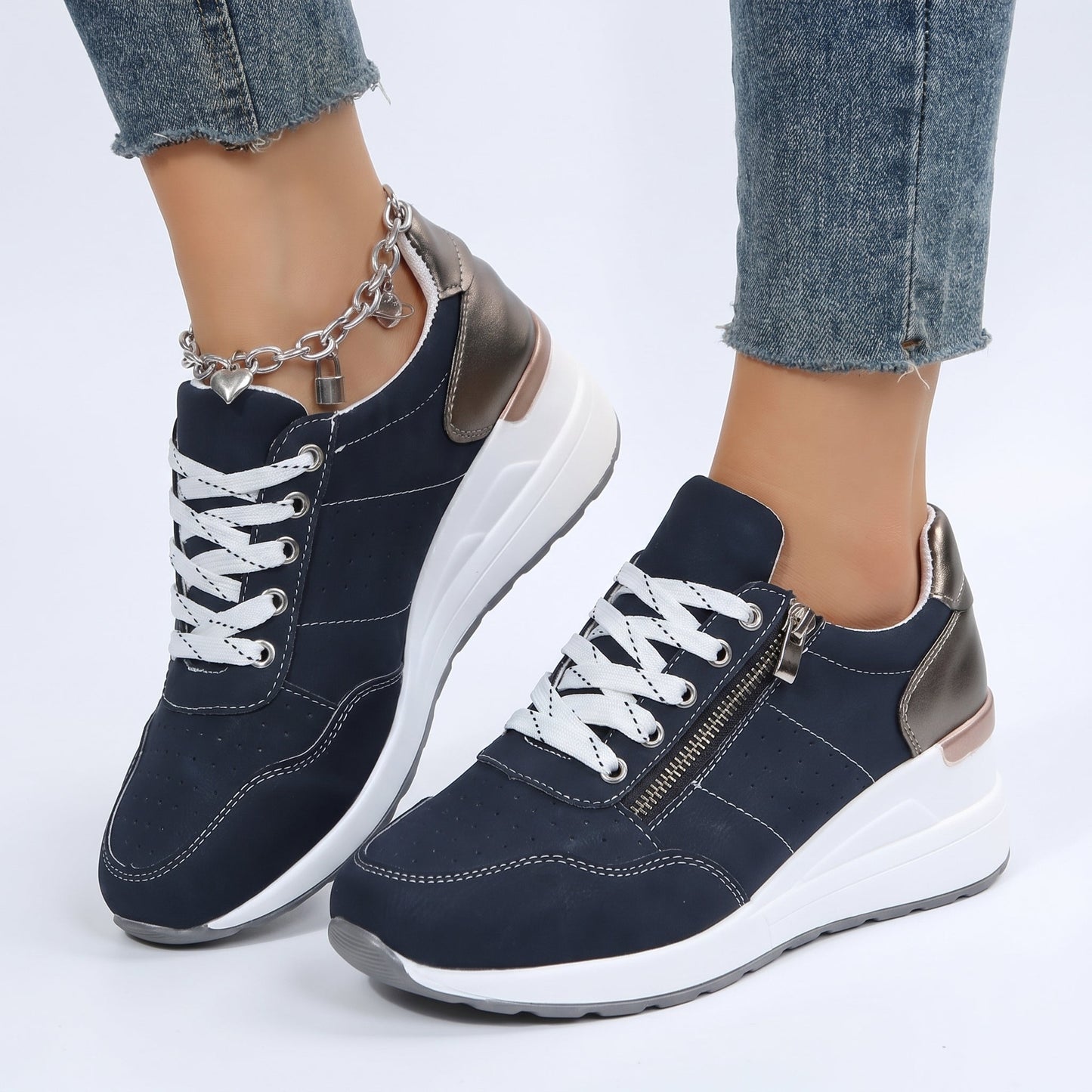 Inga Zapatillas Ortopédicas Con Soporte Arco Caja Amplia