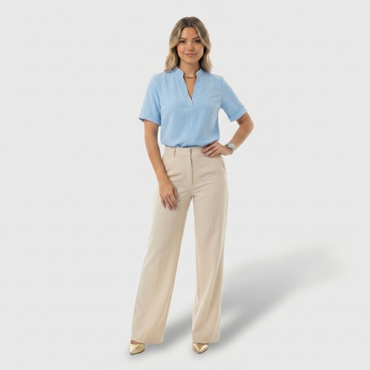 Élisa / Blusa elegante con cuello refinado