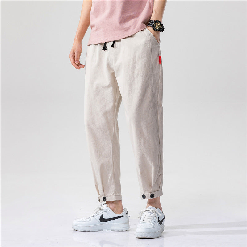 Mateo / Pantalones Ajustados de Algodón
