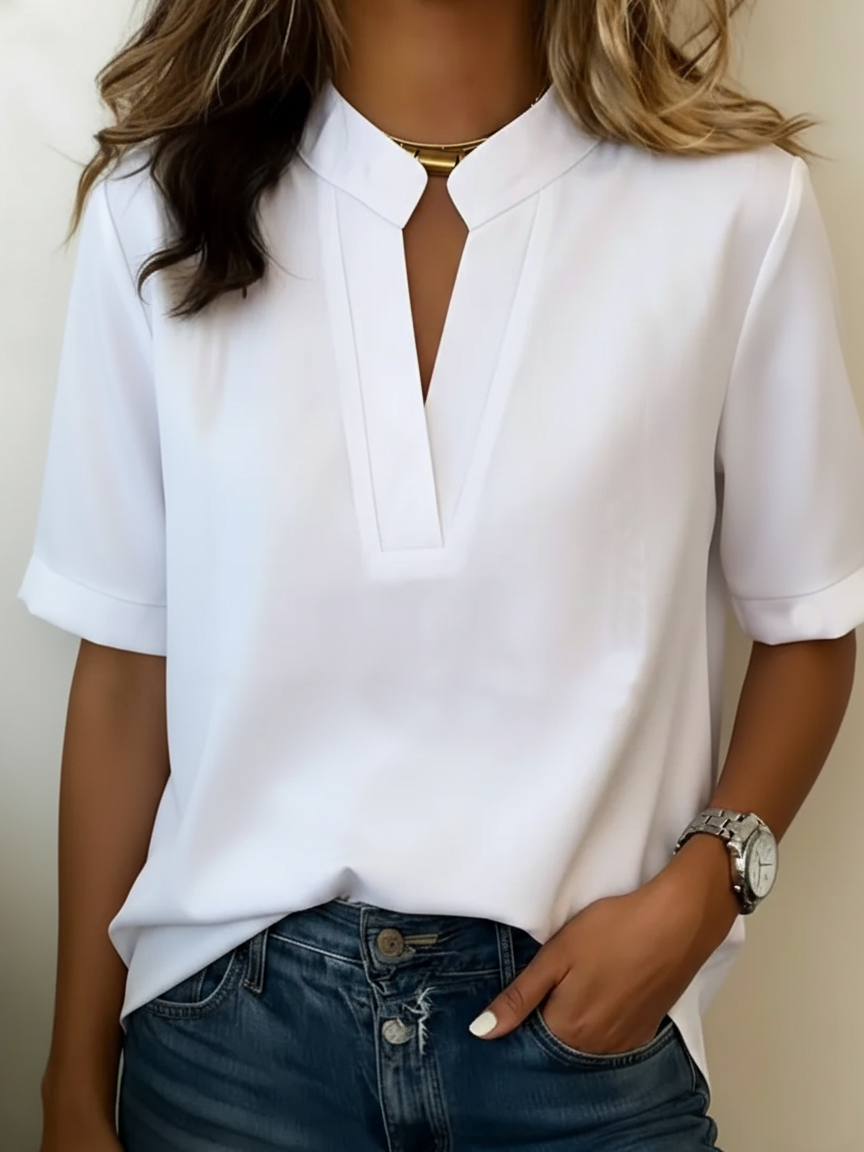 Élisa / Blusa elegante con cuello refinado