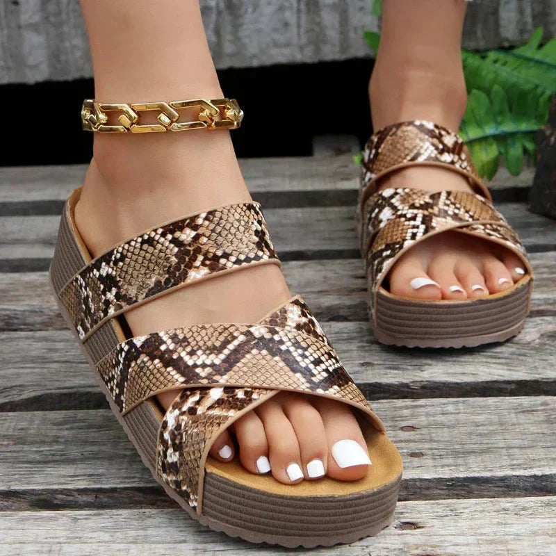 Valérie / Sandalias Elegante Trenzada